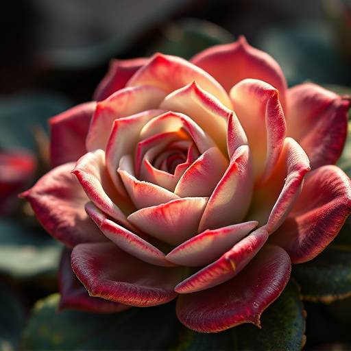 Suculenta Rosa de Pedra com formato ünico